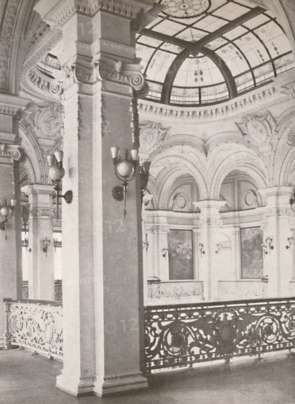 'National Library: a corner of the gallery overlooking the public reading hall', 1914. Artist: Unknown.