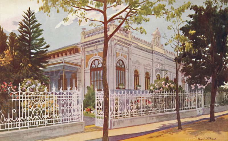 Vilino Nair, Residence of Admiral Baron de Teffé von Hoonholtz, Petropolis, 1914. Artist: Edgar L Pattison.