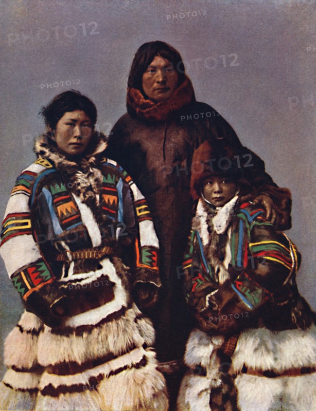 Samoyeds of Novaya Zemlya, 1912. Artist: Unknown.