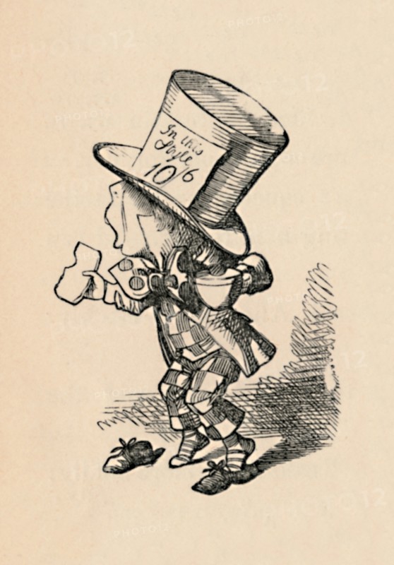 'The Mad Hatter in Court', 1889. Artist: John Tenniel.