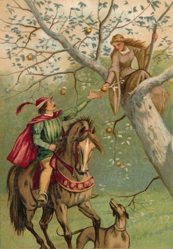 'Two-Eyes and the Knight', 1901. Artist: Edward Henry Wehnert.