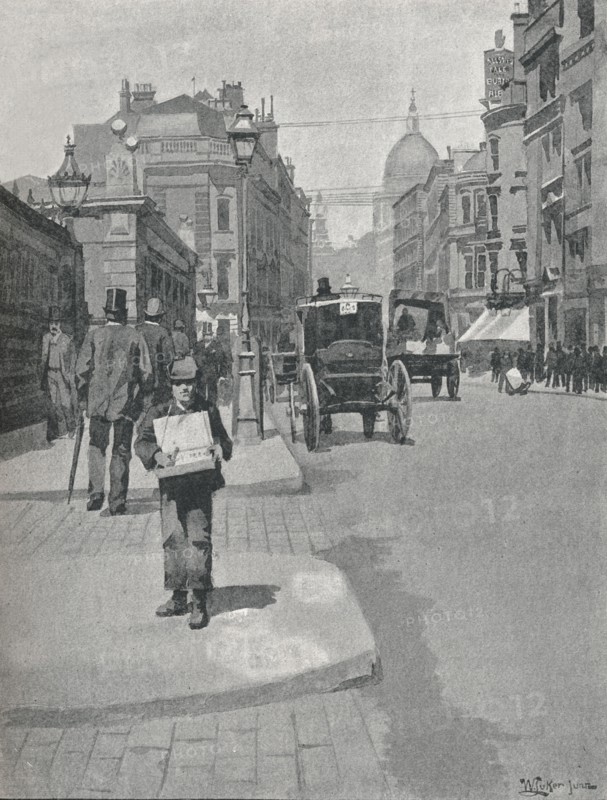 'Cannon Street', 1891. Creator: William Luker.