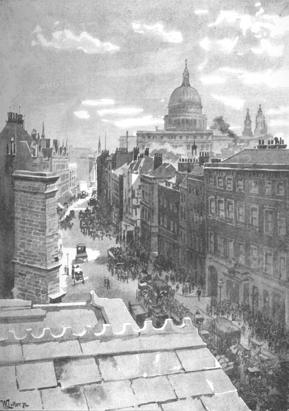 'Aldersgate Street', 1891. Creator: William Luker.