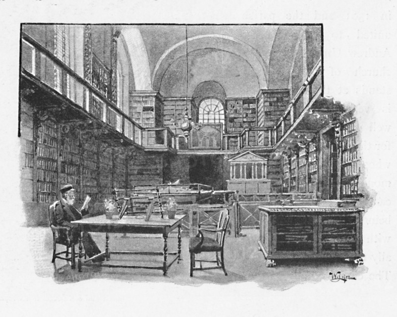'The Library, St. Paul's Cathedral', 1891. Creator: William Luker.