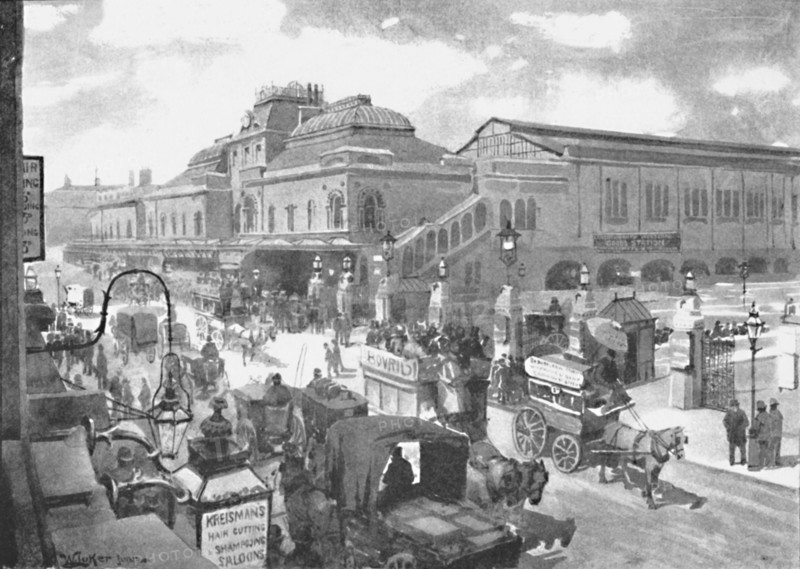 'Liverpool Street Station', 1891. Creator: William Luker.