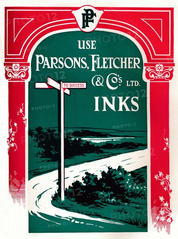 'Parsons, Fletcher & Co.'s Ltd. Inks', 1917. Artist: Parsons Fletcher & Co.