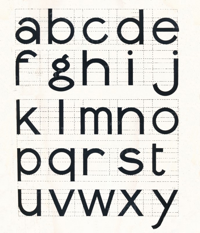 'Construction of Lower-Case Letters', 1917.