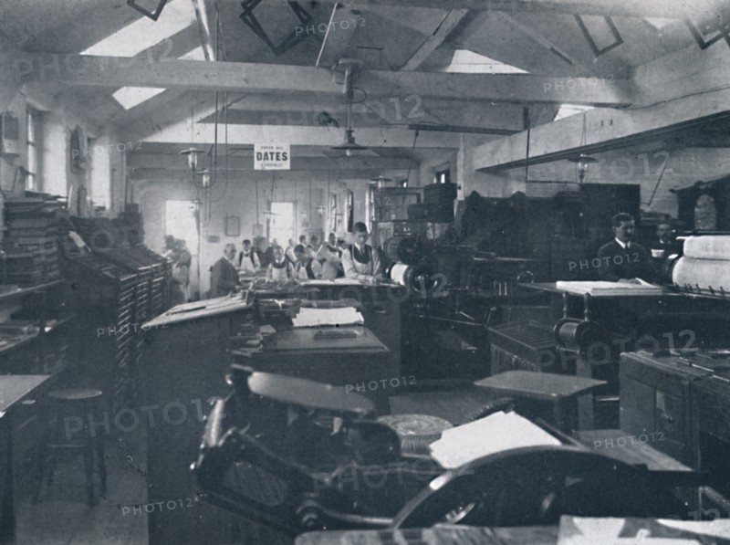 'In the Composing Room', 1916. Artist: Unknown.