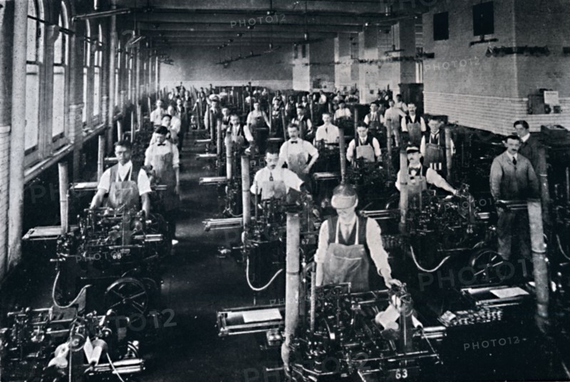 'The U.S.A. Government Printing Office also operates 126 Casting Machines', 1916. Artist: Unknown.