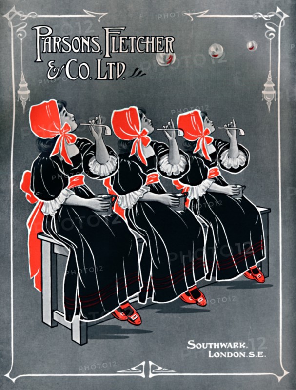 'Our Three Little Maids - Parsons, Fletcher & Co. Ltd advert', 1910. Artist: Unknown.