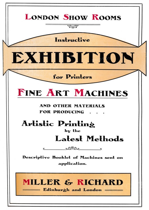'London Show Rooms  - Instructive Exhibition for Printers', 1907. Artist: Miller & Richard.