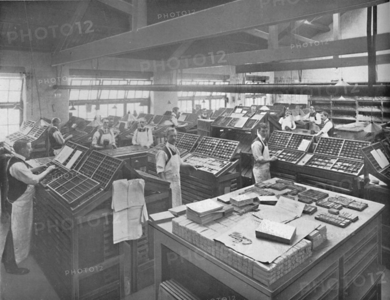 'View of Composing Room', 1919. Artist: Unknown.