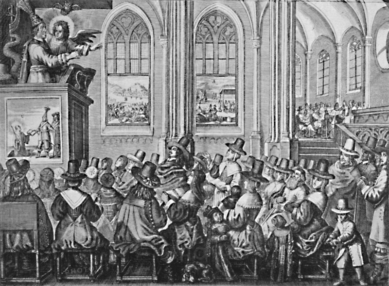 'Oliver Cromwell Preaching', c1650, (1903). Artist: Unknown.