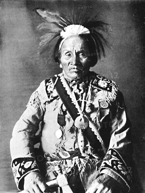 An Iroquois chief, 1912. Artist: Robert Wilson Shufeldt.