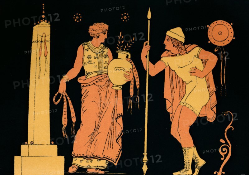 'Electra and Orestes', 1880. Artist: Antique.
