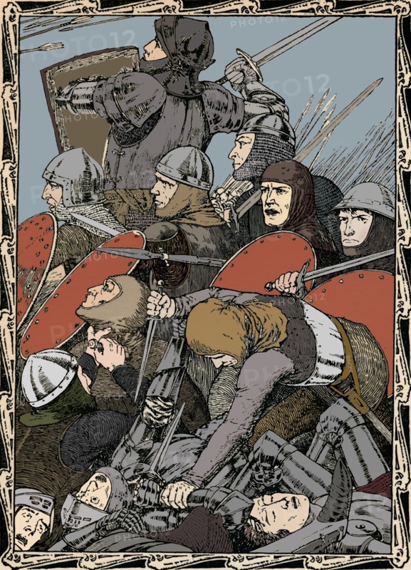 At The Battle of Agincourt, 1902. Artist: Patten Wilson.