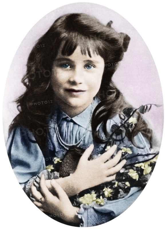 The Queen Mother at seven years old, 1907 (1937). Creator: Unknown.
