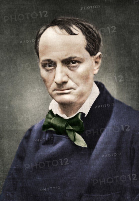 Charles Baudelaire, influential French poet, critic and translator, mid-19th century.  Artist: Unknown.