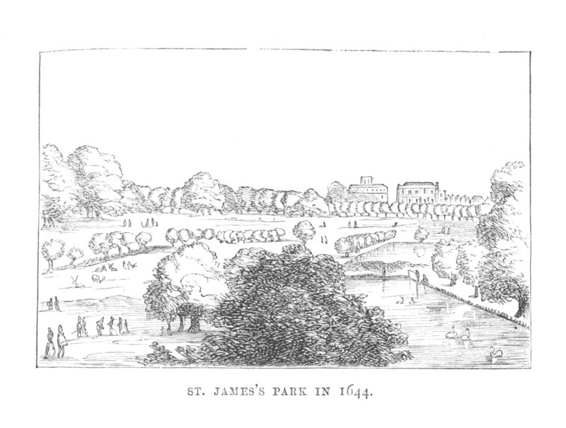 'St. James Park in 1644', c1870. Artist: Unknown.