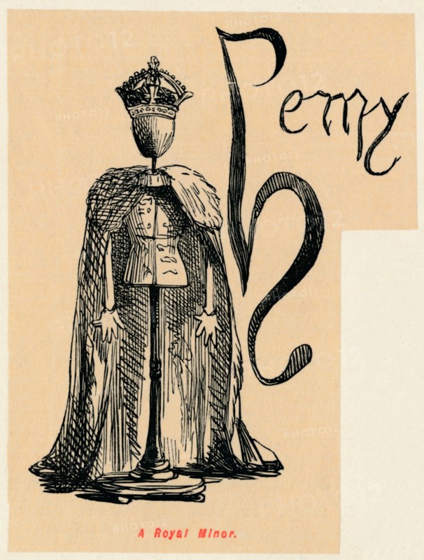'A Royal Minor', c1860, (c1860). Artist: John Leech.