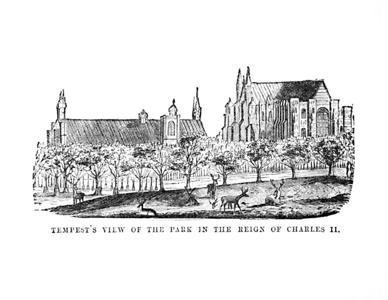 'Tempest's View of the Park in the Reign of Charles II', c1870. Artist: Unknown.
