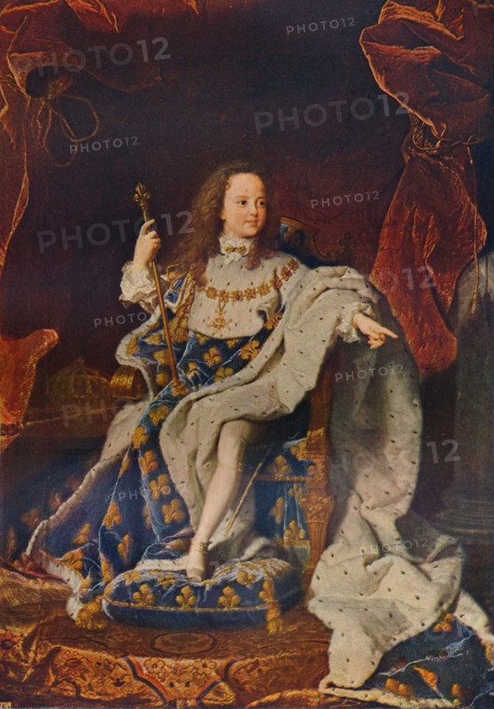'Louis XV (1710-1774) at the Age of Five in the Costume of the Sacre', c1716û24, (1911). Artist: Hyacinthe Rigaud.
