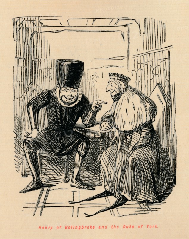 'Henry of Bolingbroke and the Duke of York', c1860, (c1860). Artist: John Leech.