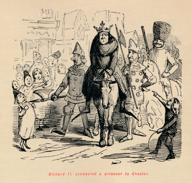 'Richard II. conducted a prisoner to Chester', c1860, (c1860). Artist: John Leech.