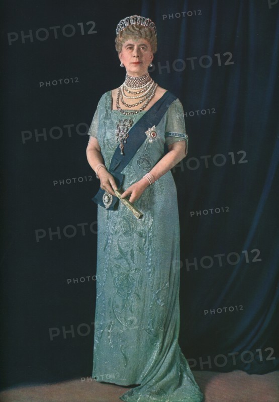 Queen Mary, 1935.  Creator: Finlay Colour Ltd.