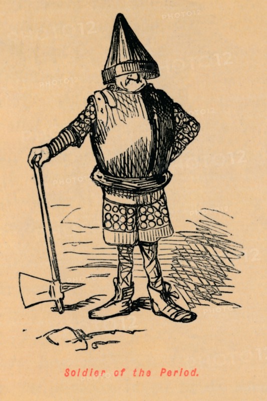 'Soldier of the Period', c1860, (c1860). Artist: John Leech.