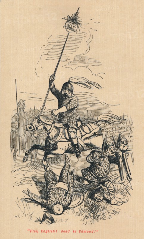 Flee, English! Dead is Edmond!', c1860, (c1860). Artist: John Leech.