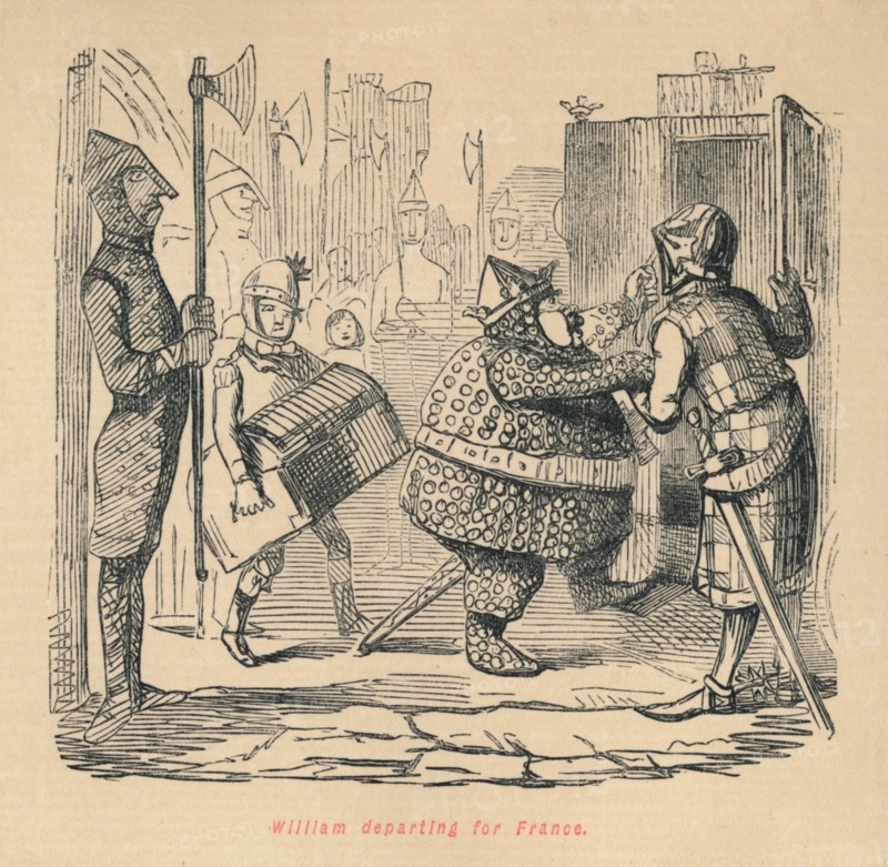 'William departing for France', c1860, (c1860). Artist: John Leech.