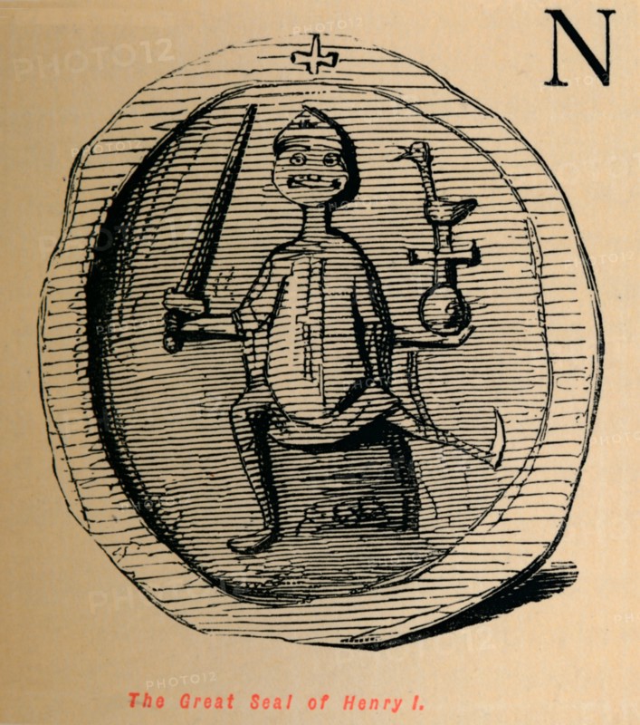 'The Great Seal of Henry I',  c1860, (c1860). Artist: John Leech.