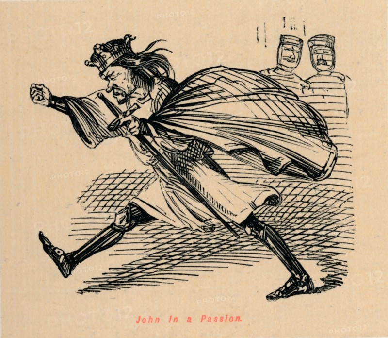 'John in a Passion', c1860, (c1860). Artist: John Leech.