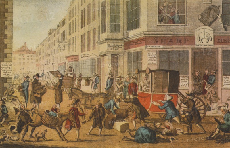 'The modern tradesman, or the glories of British commerce', 1774. Artist: G Terry.