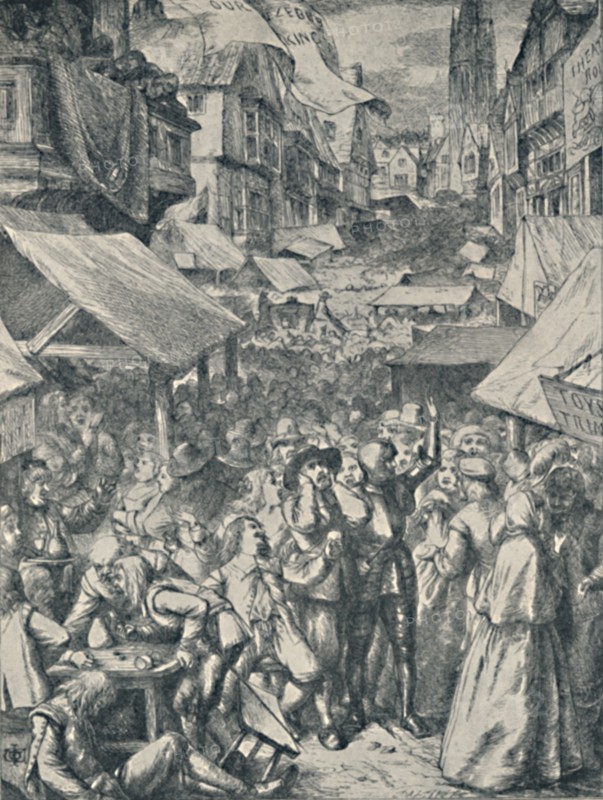'Vanity Fair. From 'The Pilgrim's Progress' (John Bunyan)', c1850-1890, (1923). Artist: John Dawson Watson.