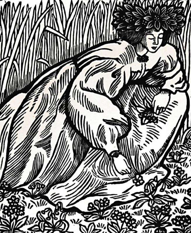 'The Poems of Ronsard. Original Woodcut', 1902, (1923). Artist: Lucien Pissarro.