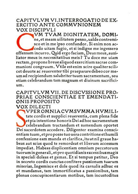 'Aberdeen University Press: Page from the De Imitatione Christi', 1914. Artist: Douglas Cockerell.