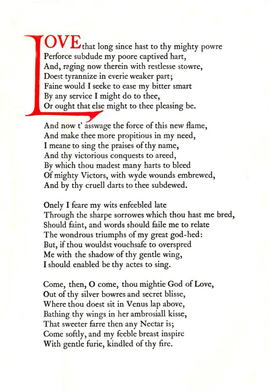Page from Edmund Spenser's Four Hymns on Earthly and Heavenly Love and Beauty, 1912, (1914). Artist: W. F. Northend.