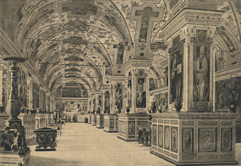 'Roma - Vatican - Reading room of the Library', 1910. Artist: Unknown.