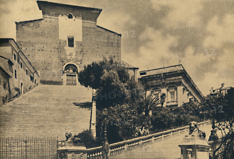 'Roma - Church of S. Maria in Aracoeli, on the Capitoline Hill', 1910. Artist: Unknown.