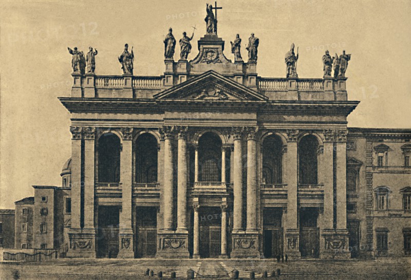 'Roma - Facade of the Basilica of St. John Lateran (Ales. Galilei, 1734)', 1910. Artist: Unknown.