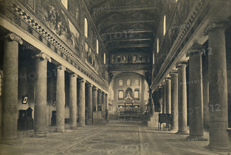 'Roma - St.-Lawrence-outside-the-Walls', 1910. Artists: Unknown, Honorius IV.
