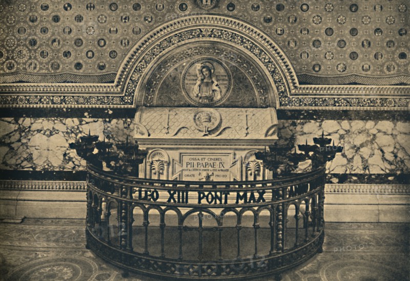 'Roma - Basilica of St Lawrence. - Tomb of Pius IX', 1910. Artist: Unknown.