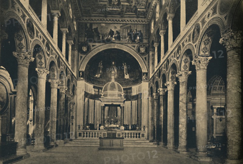 'Roma - Basilica of St. Agnes outside the walls on the Street Nomentana', 1910. Artist: Unknown.