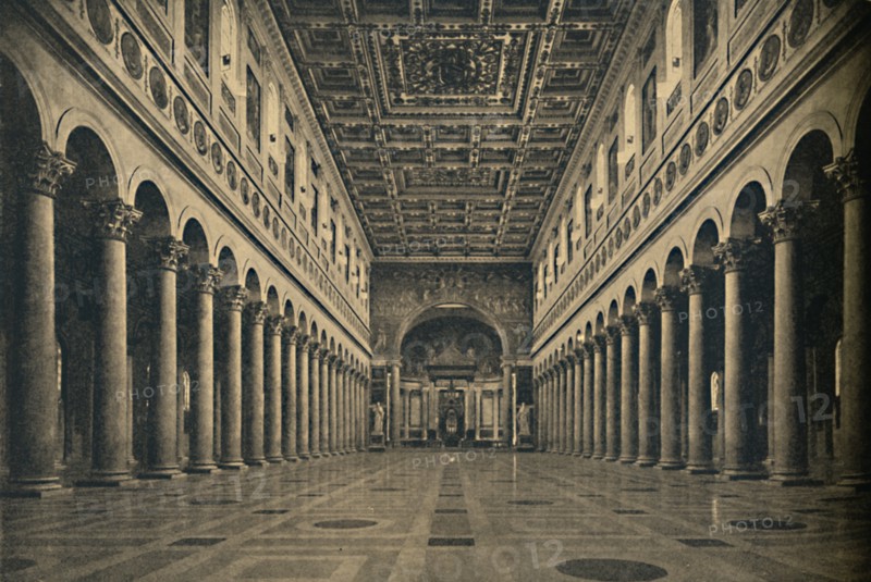 'Roma - Basilica of St. Paul outside the walls', 1910. Artist: Unknown.