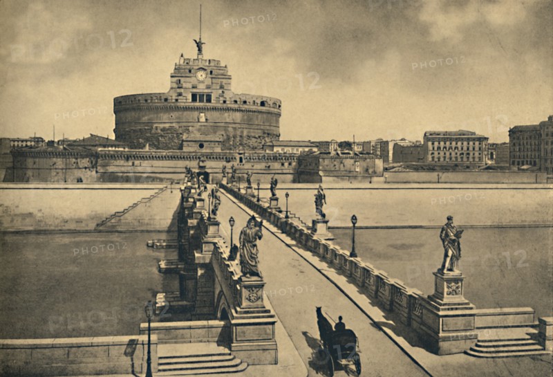 'Roma - Bridge and Castle of St. Angelo', 1910. Artist: Unknown.