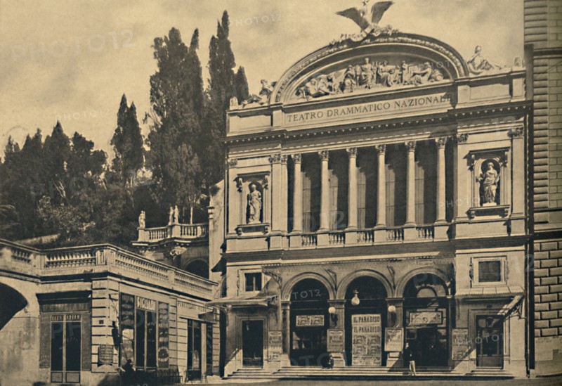 'Roma - Via Nazionale. National Dramatic Theatre and Colonna Villa', 1910. Artist: Unknown.
