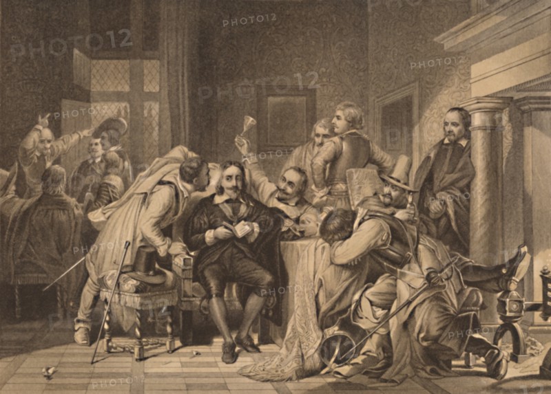 'Charles I. in the Guard-Room', 1886. Artist: Herbert K Bourne.