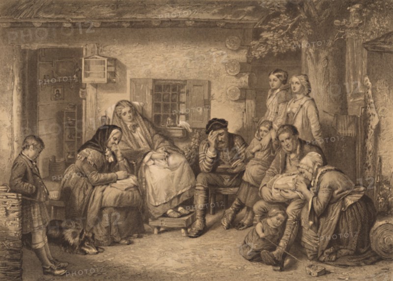 'Sunday in the Backwoods of Canada', 1886. Artist: F Lefrancq.